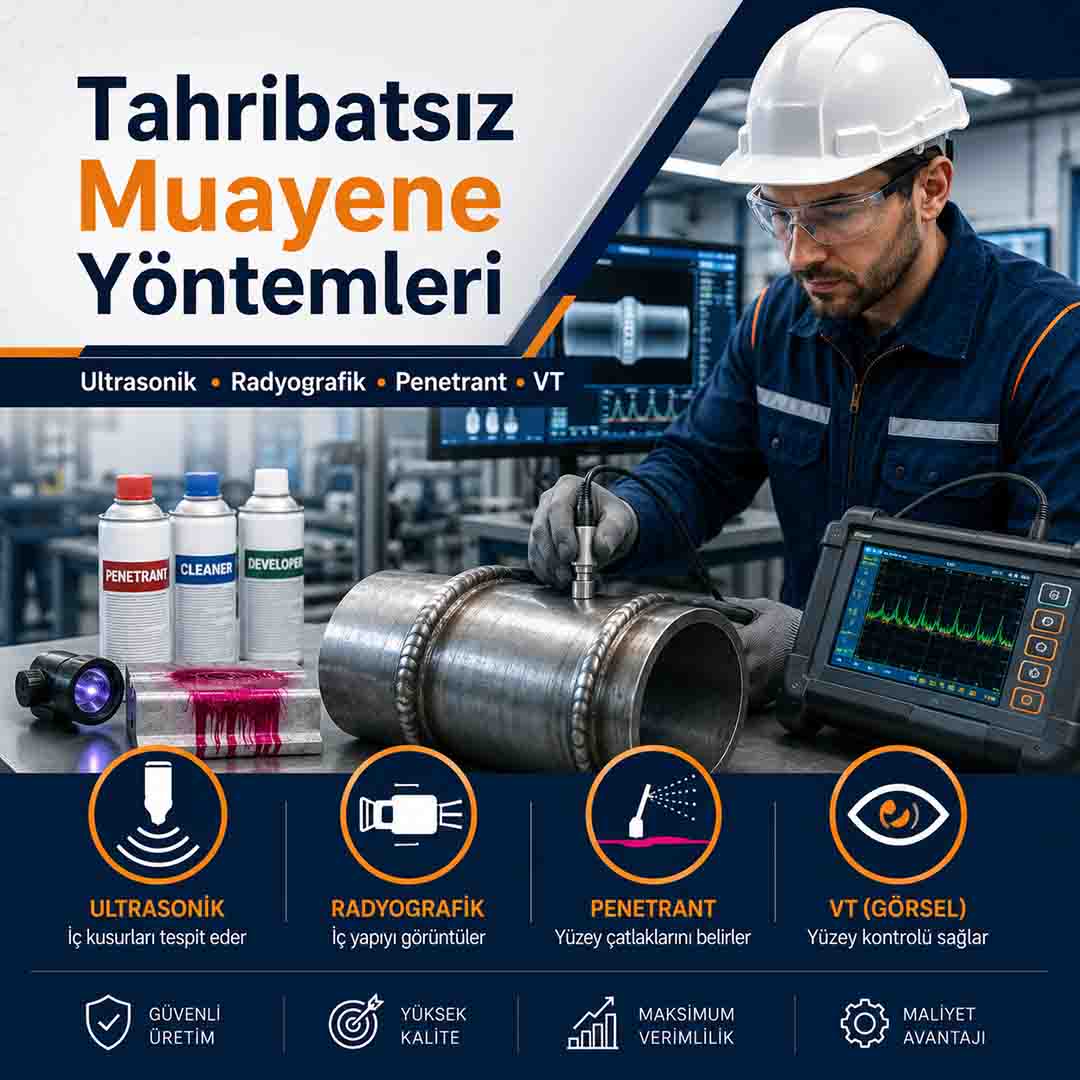 Endüstride Güvenliğin Sırrı: Tahribatsız Muayene (NDT) Yöntemleri